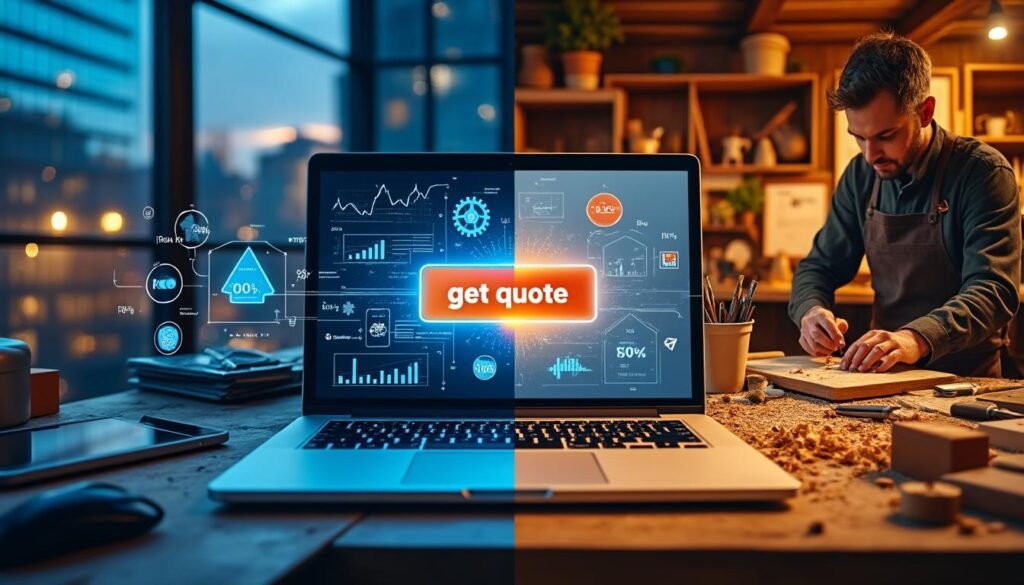 comparez les avantages et inconvénients entre demander un devis en ligne et faire appel à un artisan local. découvrez quelle option correspond le mieux à vos besoins pour vos travaux ou rénovations.