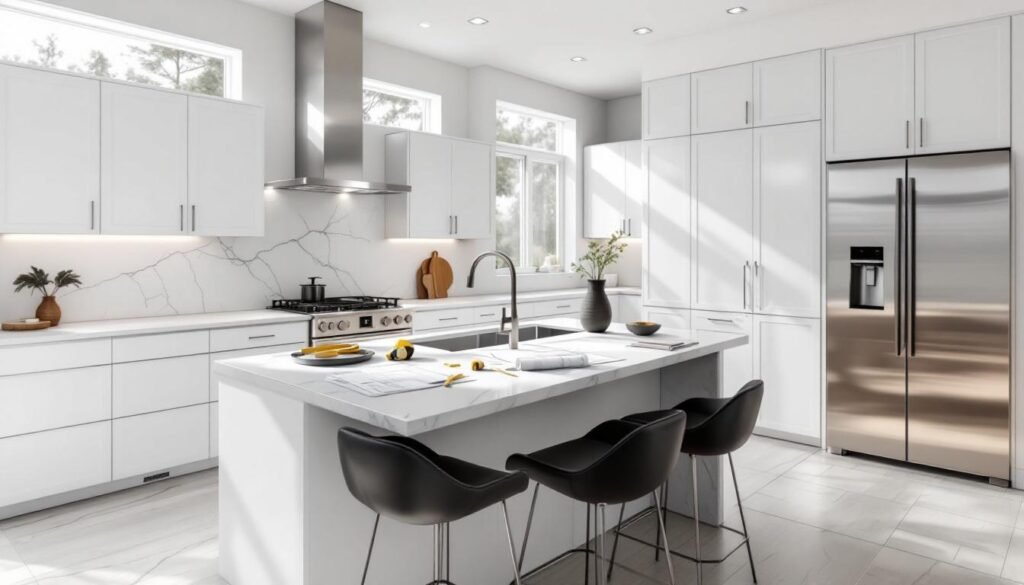 découvrez le coût moyen pour l'installation d'un îlot central dans votre cuisine, les facteurs influençant le prix et des conseils pour optimiser votre budget.