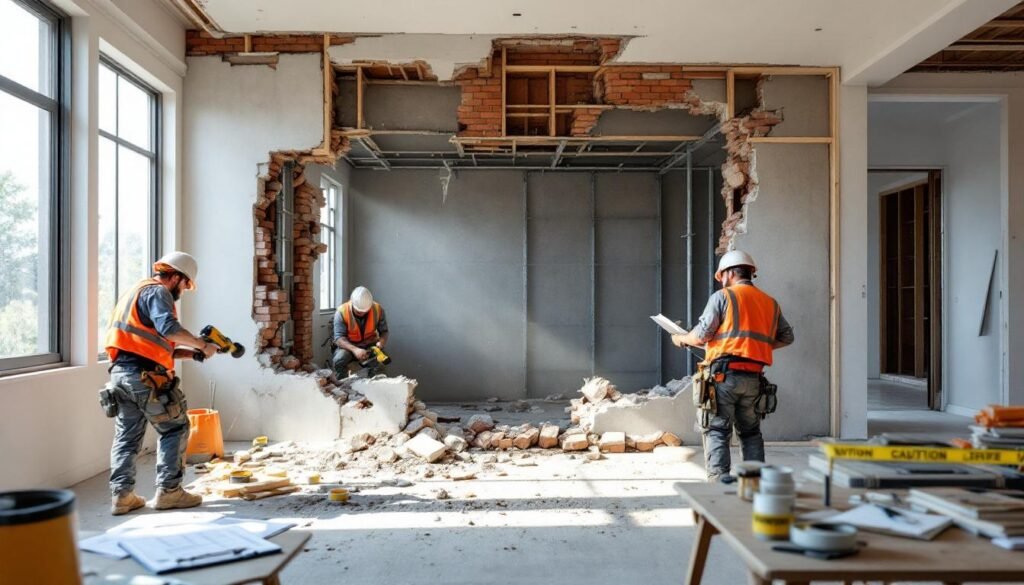 découvrez le coût d'une démolition de mur porteur, les facteurs qui influent sur le prix et les conseils pour réussir vos travaux en toute sécurité.