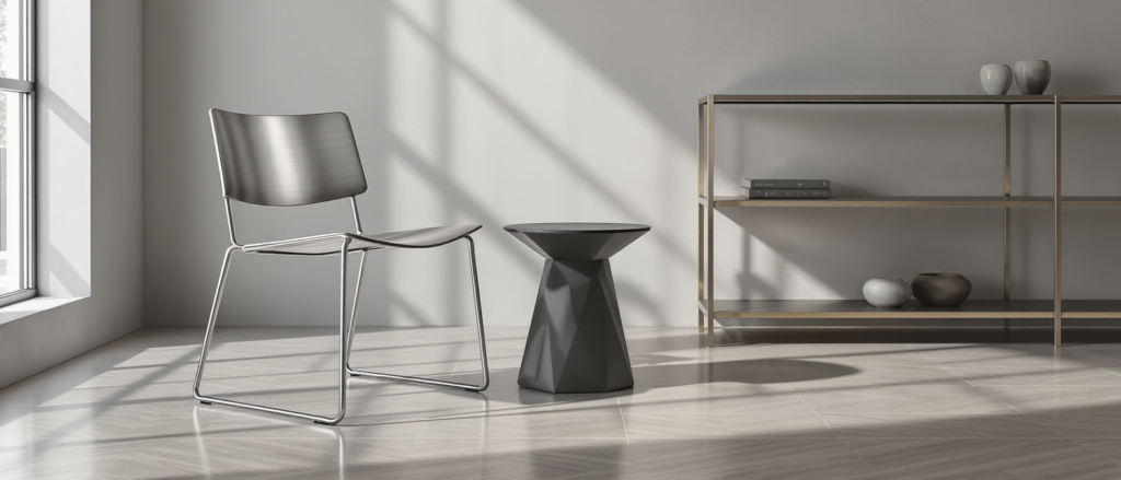 découvrez notre mobilier design en métal alliant minimalisme et élégance brute pour un intérieur moderne et raffiné.