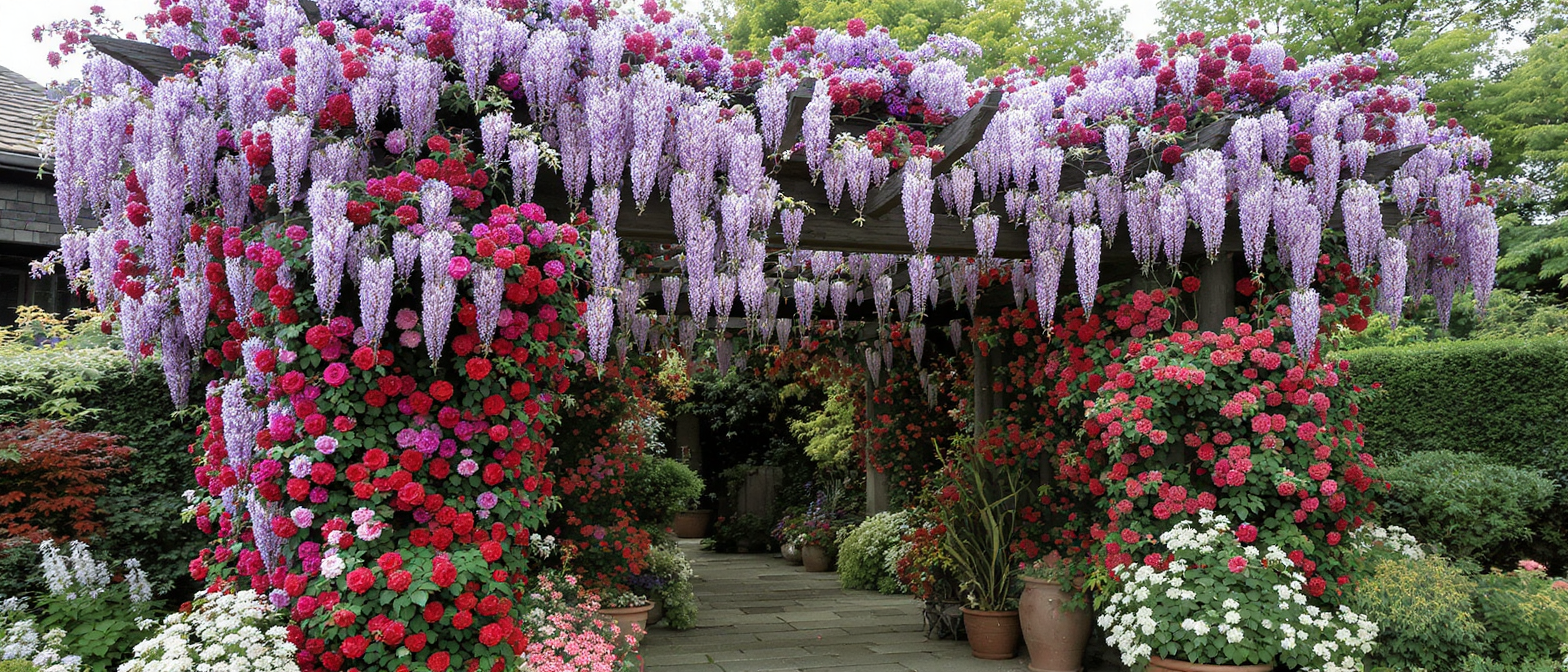 découvrez quelles plantes grimpantes choisir pour fleurir vos murs et pergolas, et apportez couleur et vie à vos extérieurs tout au long de l'année.