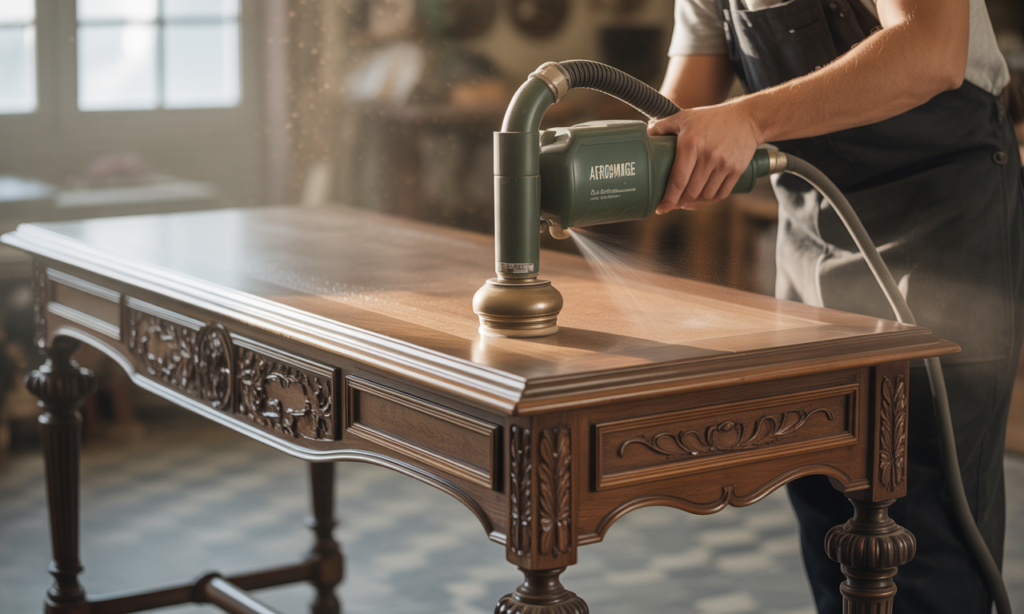 découvrez tout sur l'aérogommage bois, une méthode de restauration efficace pour nettoyer et restaurer vos surfaces en bois sans les abîmer.