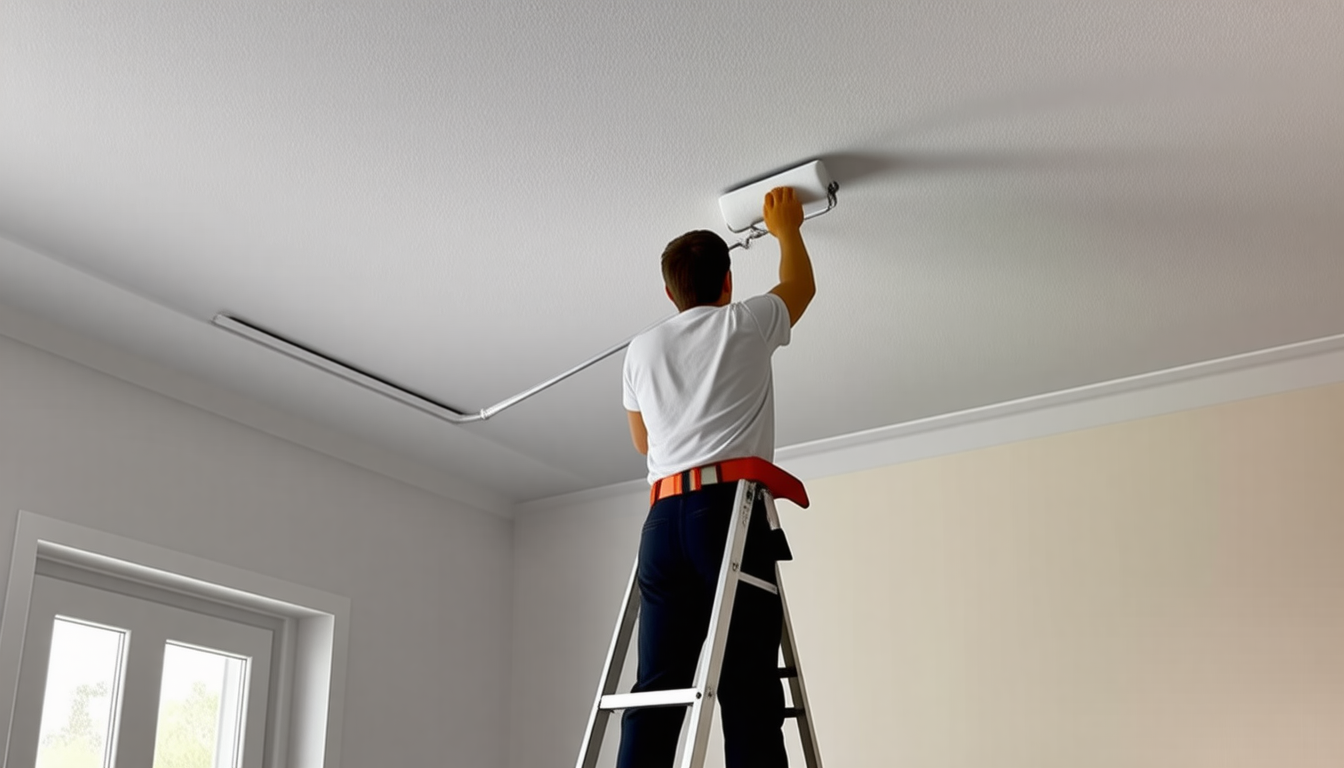 découvrez des astuces simples et efficaces pour peindre un plafond facilement et sans effort, et obtenez un résultat parfait sans vous fatiguer.