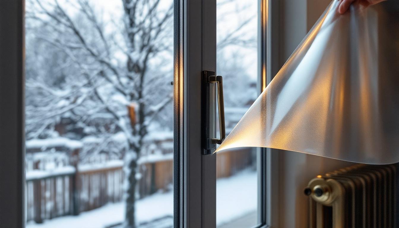 découvrez comment utiliser un film thermique anti-froid pour améliorer l'isolation de vos fenêtres et garder votre intérieur bien au chaud durant l'hiver.