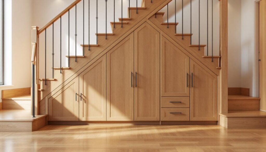 découvrez le coût d'un aménagement sous escalier : idées, matériaux, et tarifs pour optimiser cet espace souvent inexploité.