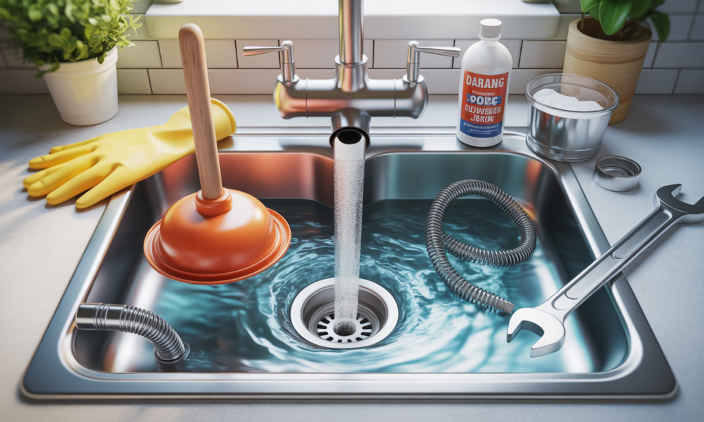 découvrez 6 méthodes efficaces pour déboucher rapidement votre évier de cuisine et éviter qu'il ne se vide plus. astuces simples et rapides pour résoudre ce problème courant.