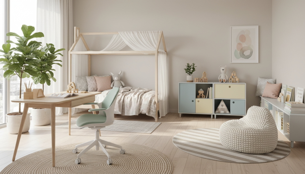 découvrez comment choisir du mobilier design pour enfants alliant confort, sécurité et style, sans compromettre l'esthétique de leur chambre.