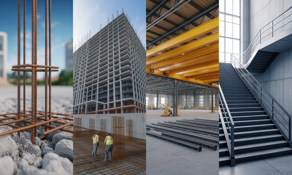 découvrez les 4 usages principaux du fer en construction, leurs applications et les avantages qu'ils apportent dans le secteur du bâtiment pour des structures solides et durables.