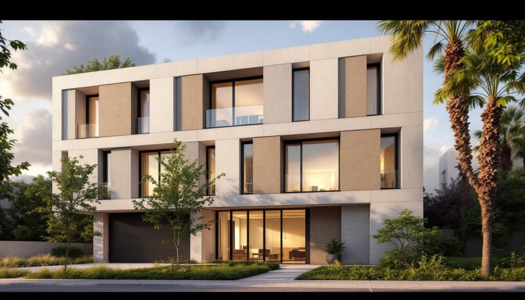 découvrez equitone, la fibre-ciment qui offre à votre façade un caractère minéral unique alliant esthétique et durabilité pour un bâtiment moderne et élégant.