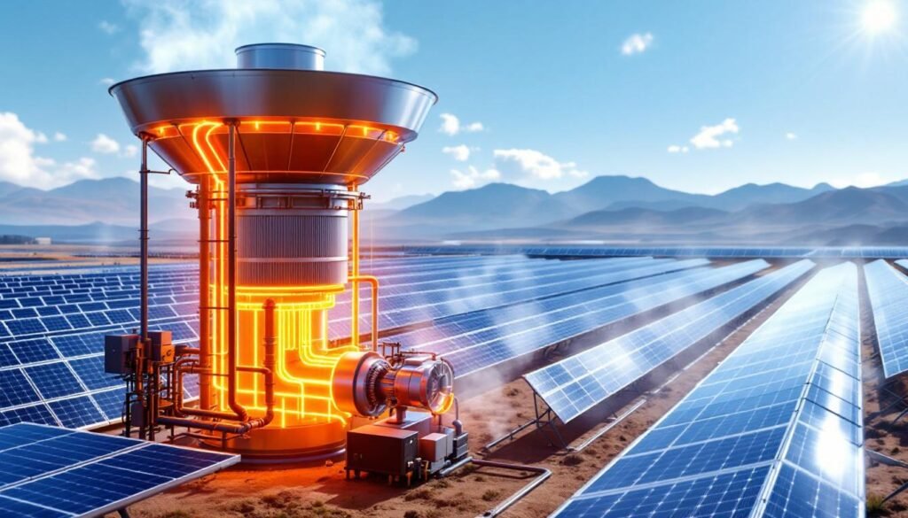 découvrez le guide complet sur la chaîne de conversion énergétique d'une centrale solaire thermique, expliquant chaque étape du processus pour comprendre comment l'énergie solaire est transformée en électricité.