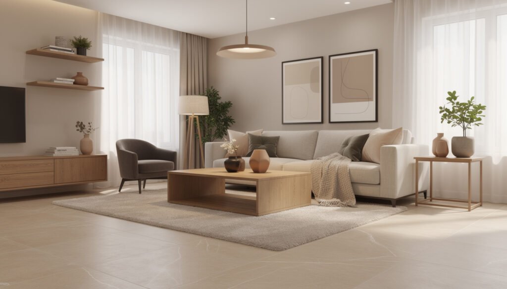 découvrez comment le carrelage beige peut transformer votre salon en un espace chaleureux et élégant, alliant style et convivialité pour un intérieur accueillant.