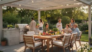 découvrez comment une cuisine d'été extérieure couverte peut transformer vos repas en moments inoubliables en plein air, alliant convivialité et protection contre les éléments.