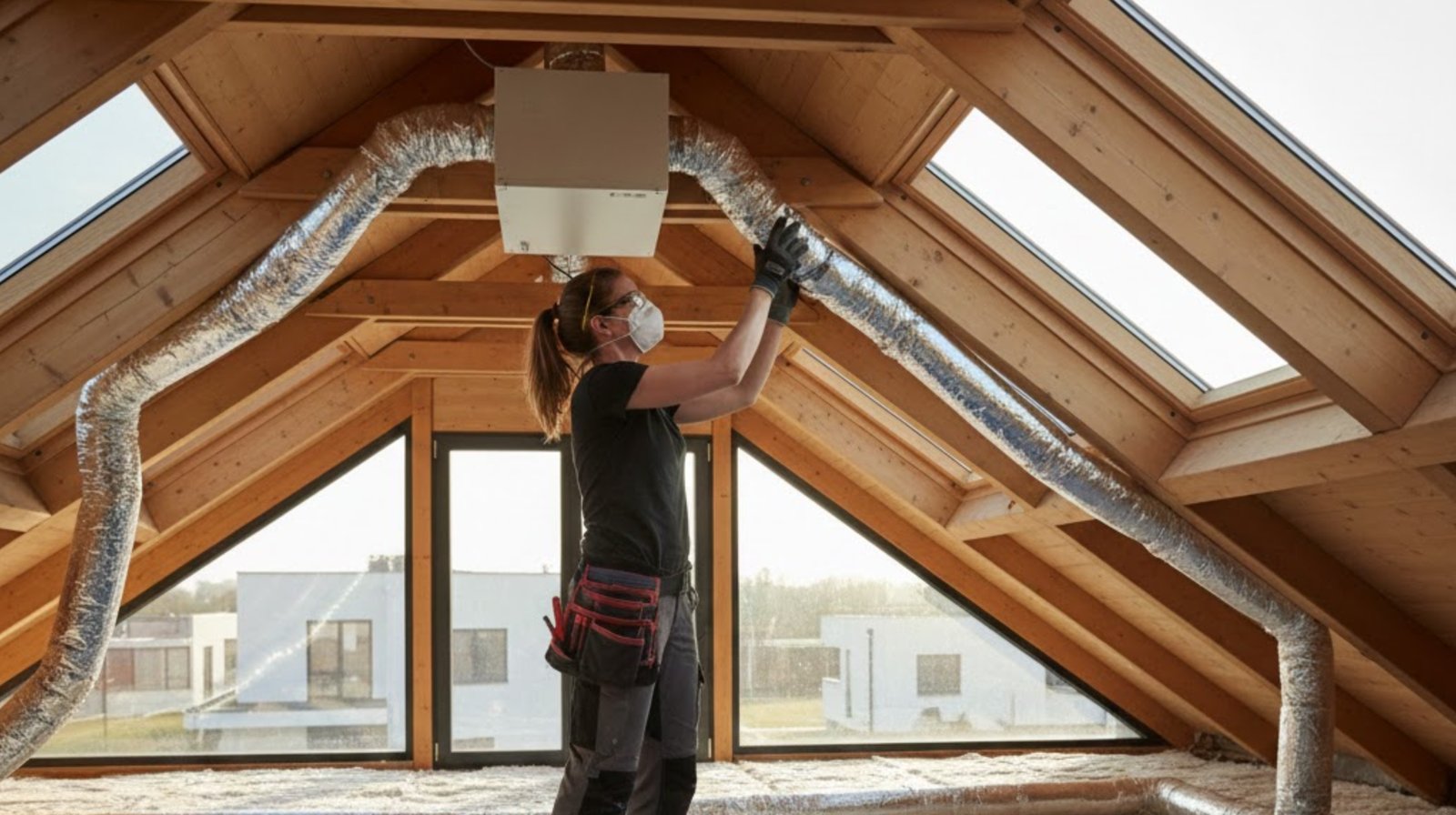 installation d'une VMC dans les combles