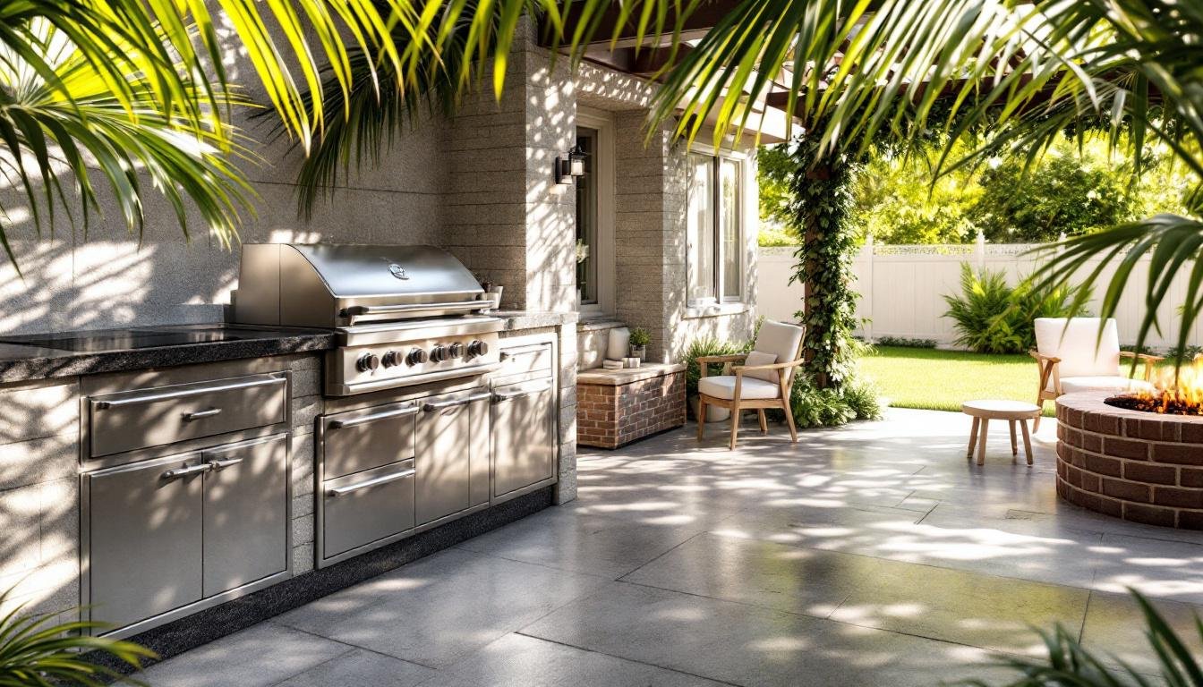 découvrez le coût d'une cuisine d'été maçonnée et obtenez des conseils pour aménager un espace extérieur fonctionnel et esthétique adapté à votre budget.