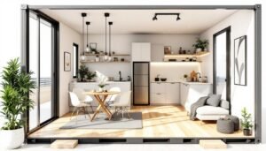 découvrez notre guide complet pour aménager un studio container, optimisant l'espace et le confort grâce à des astuces pratiques et des idées design.