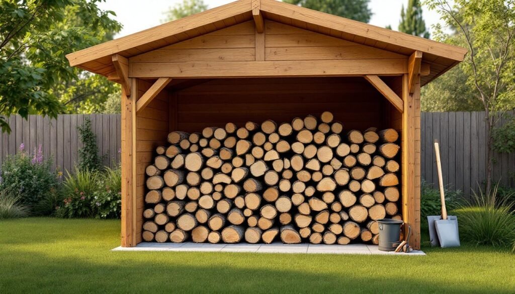 découvrez notre guide complet pour créer votre plan d'abri bûches gratuit et protégez votre bois de chauffage efficacement toute l'année.