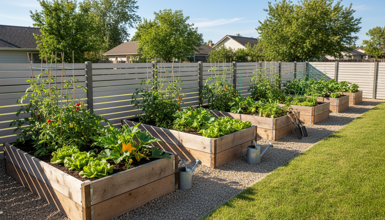 Peut-on faire un potager en limite de clôture ?