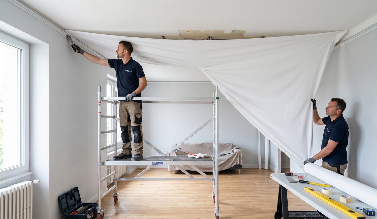 Qu&rsquo;est-ce qu&rsquo;un plafond tendu à froid et comment s&rsquo;installe-t-il ?