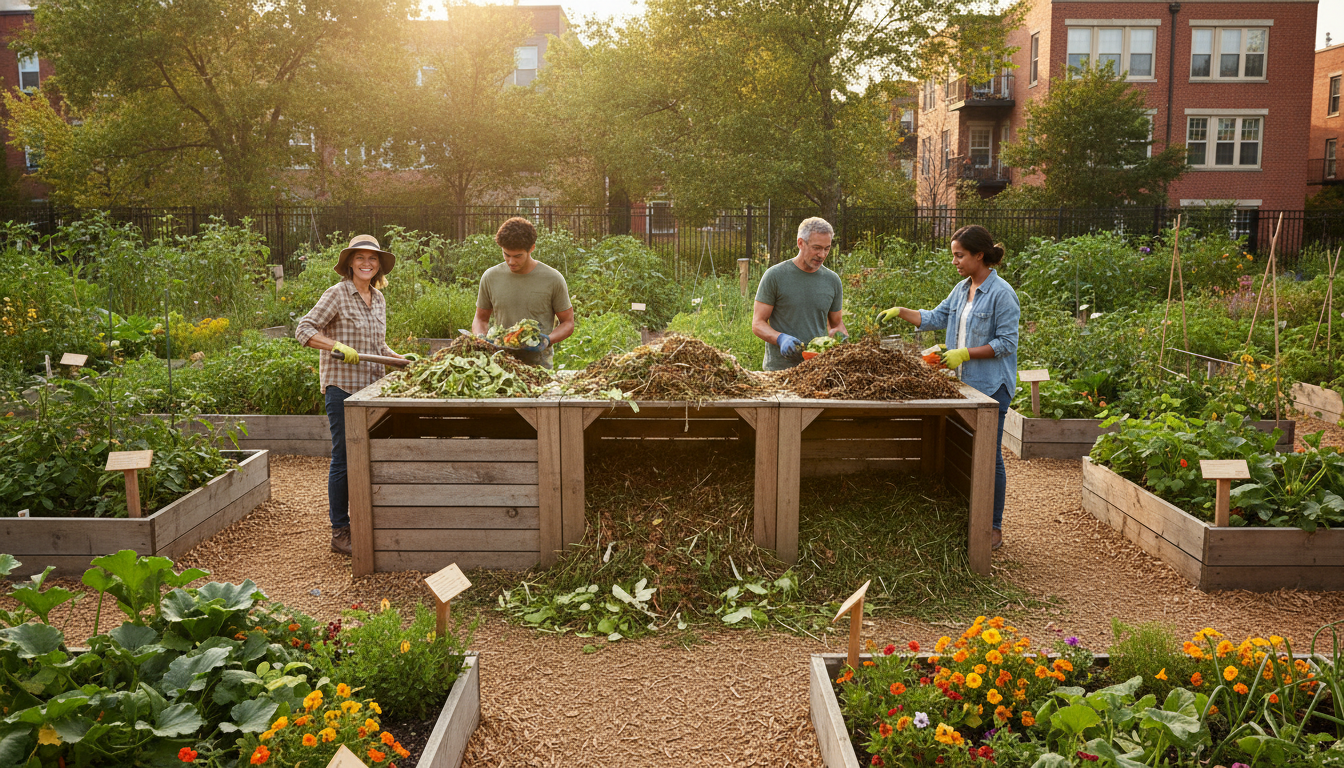 Compost en jardin collectif : que dit la réglementation ?