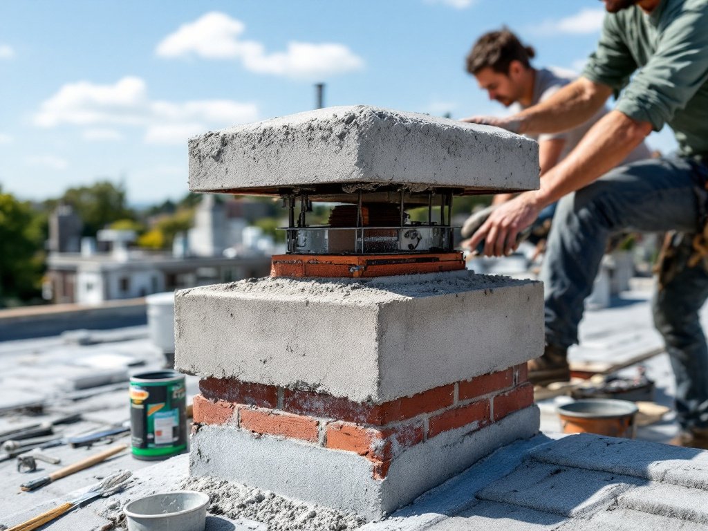 Comment poser un chapeau de cheminée en béton ?