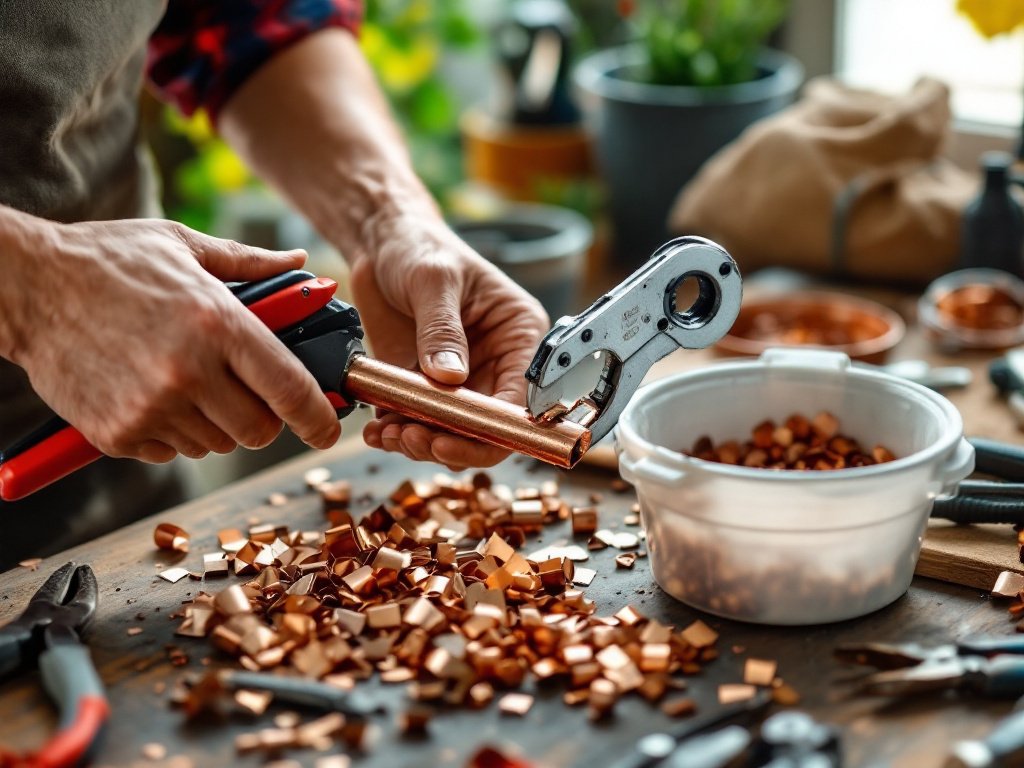 Couper et recycler du cuivre domestique : outils et astuces sûres