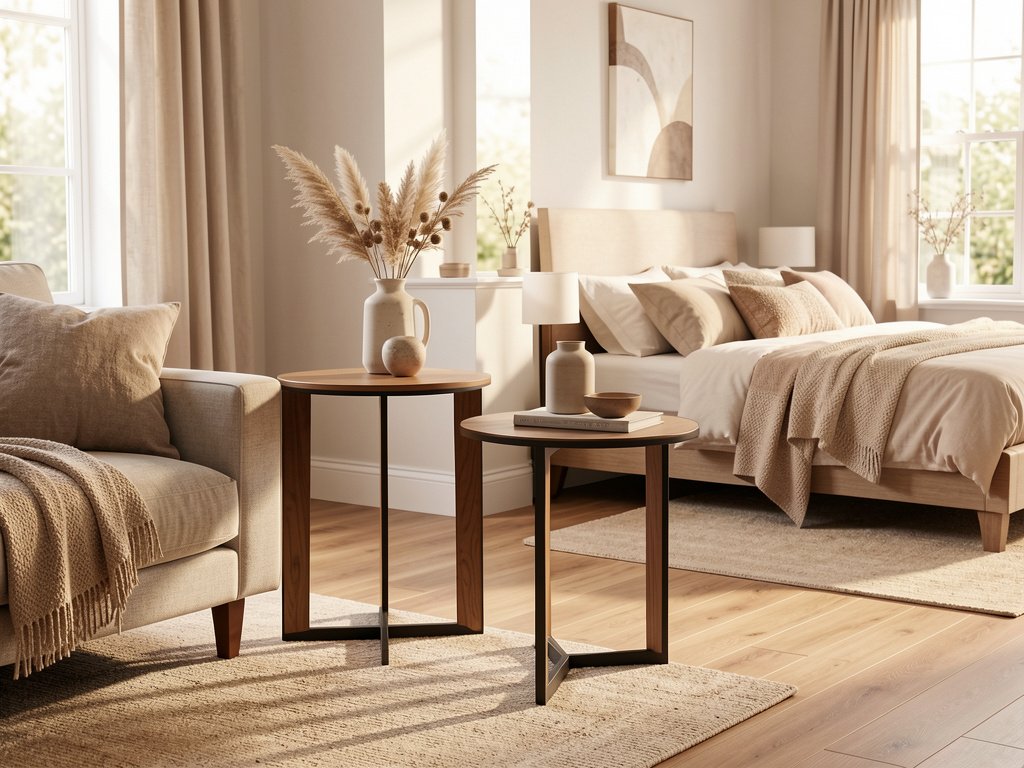 3 tables d'appoint pratiques pour optimiser séjour et chambre d'amis
