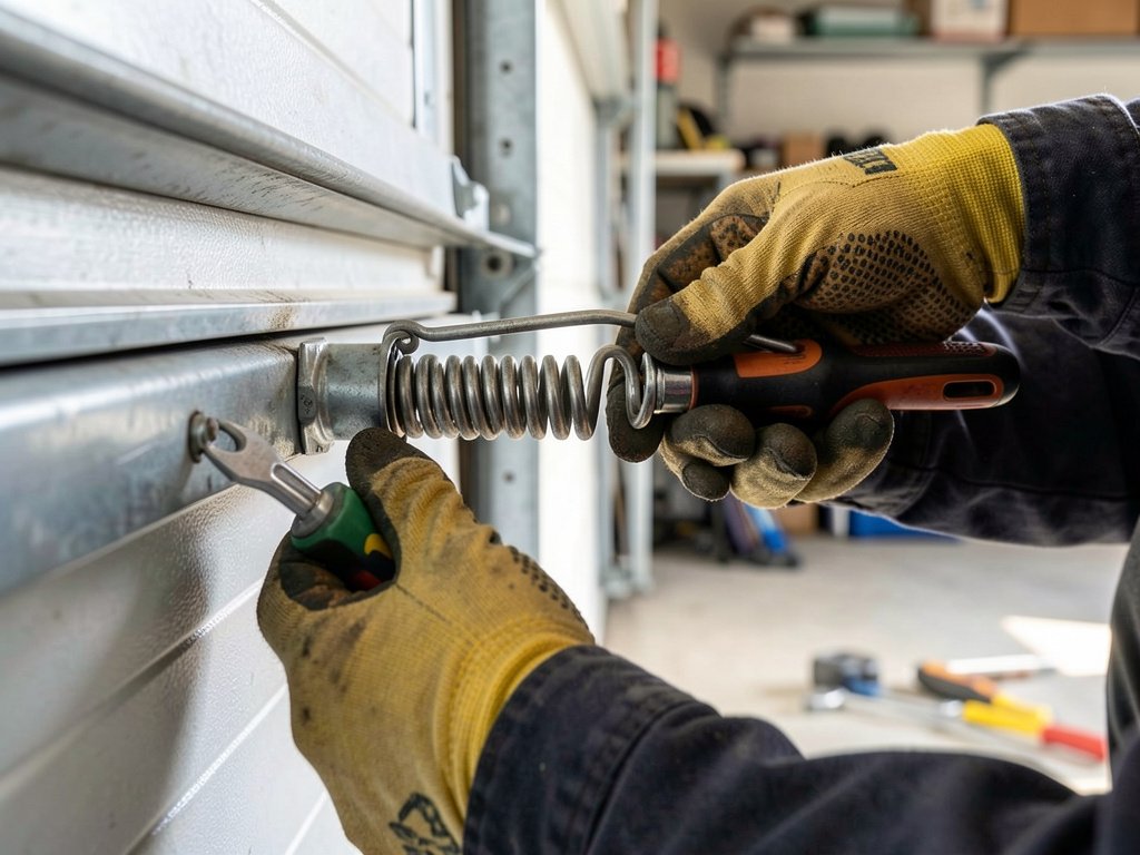 Changer le ressort d'une porte de garage basculante